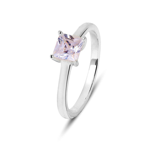 Piya Silver Diamond Adjustable Ring