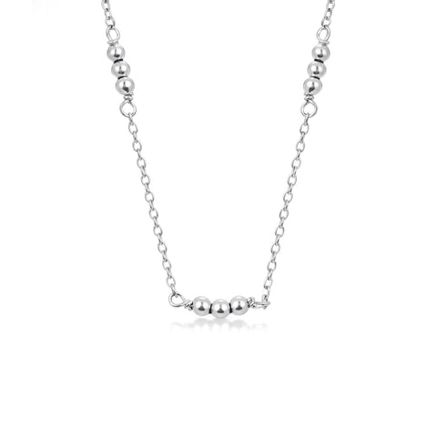 Anna Sterling Silver Beads Necklace