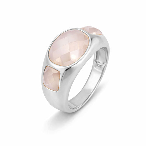 Rosa Silver Adjustable Ring
