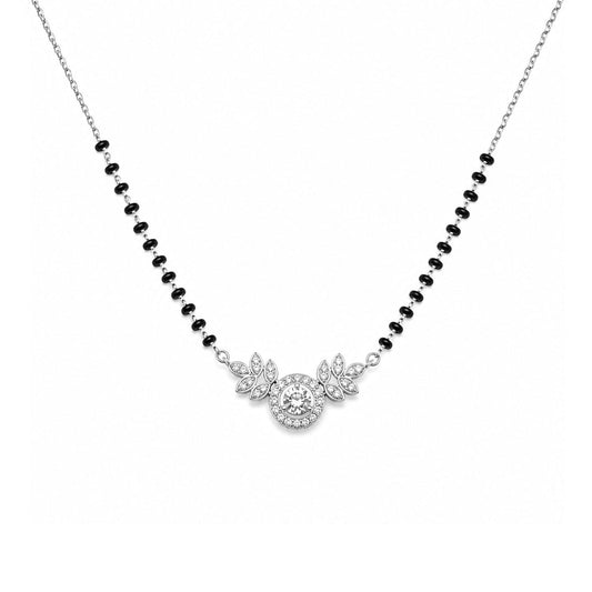 Cyna Silver Mangalsutra