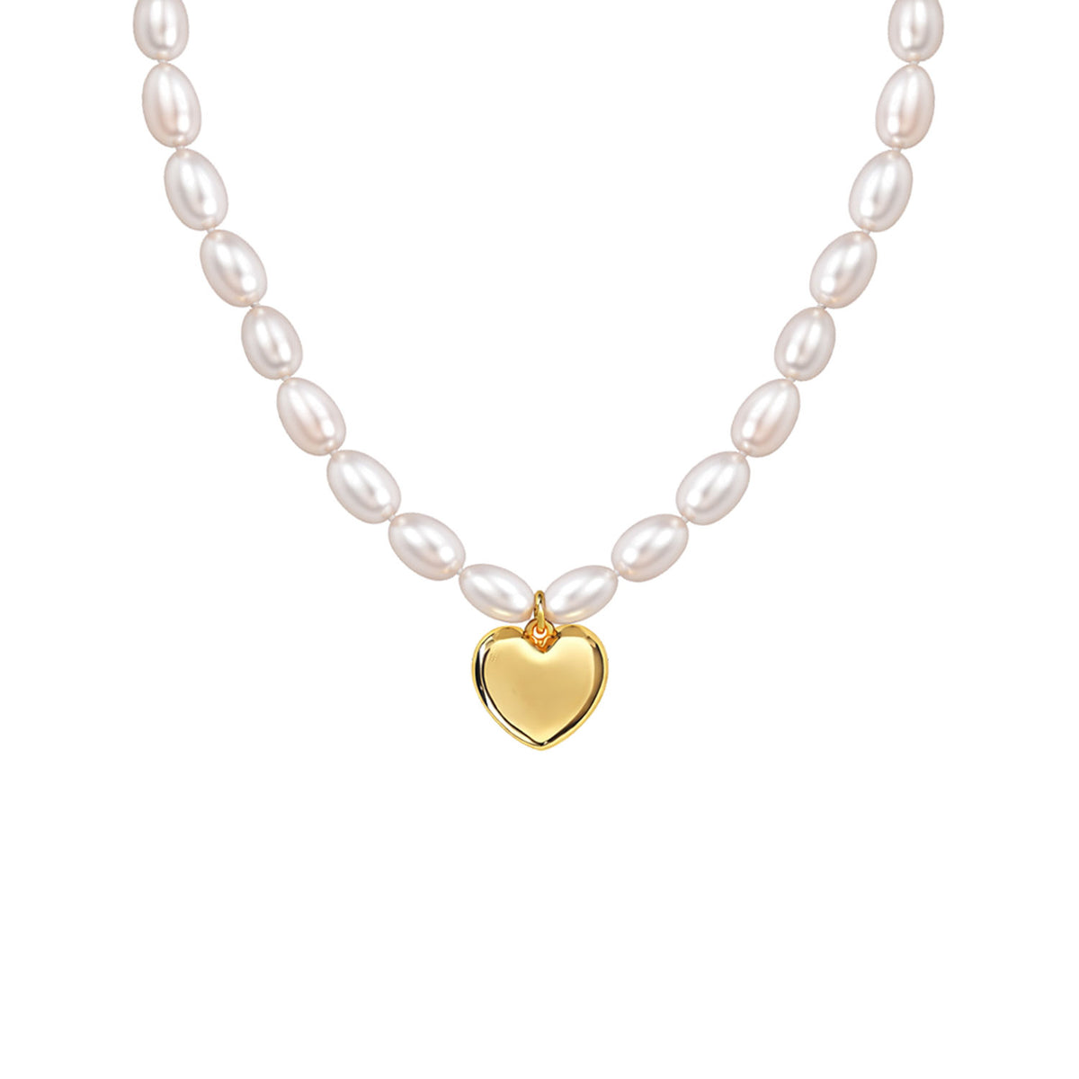 Lyra Silver Heart Necklace