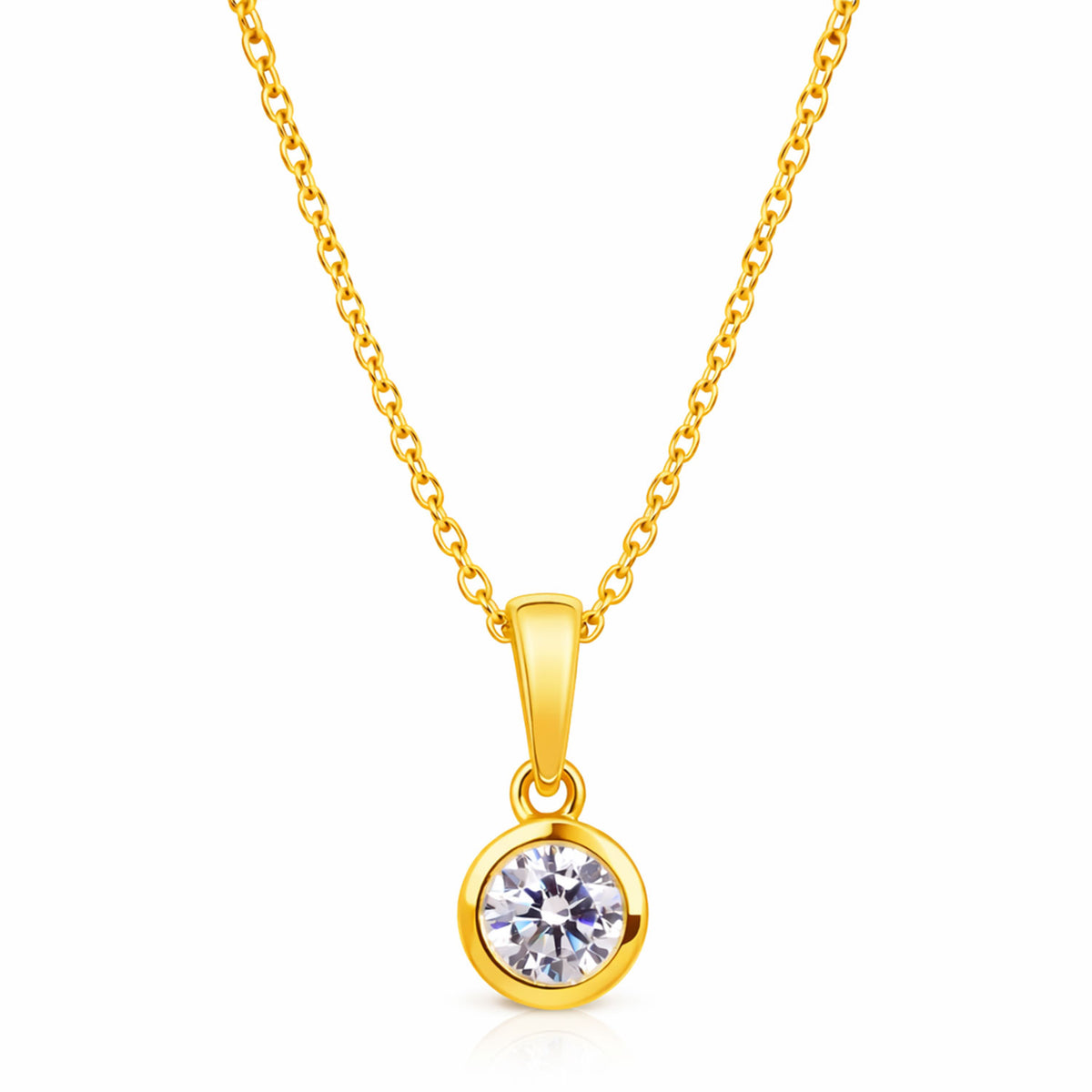 Ria Silver Diamond Necklace