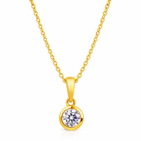 Ria Silver Diamond Necklace