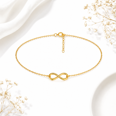 Mira Silver Infinity Anklet