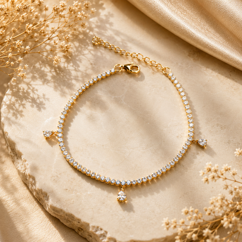 Kate Silver Diamond Bracelet