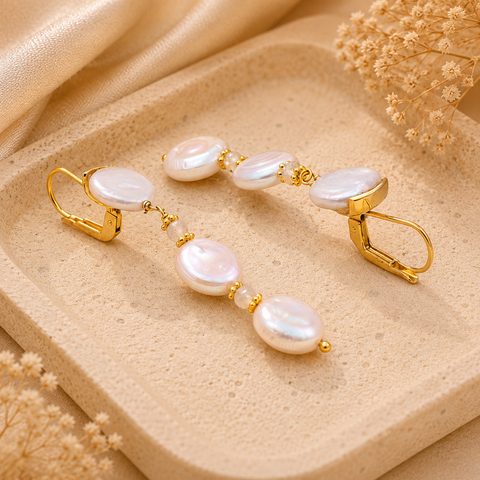 Orla Silver Pearl Earrings