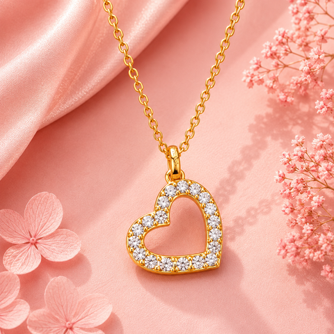 Dena Silver Diamond Pendant