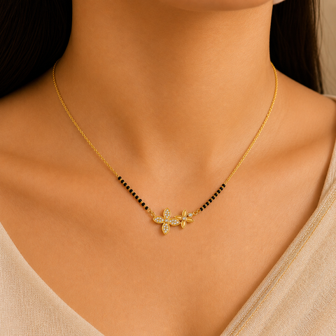 Lila Silver Mangalsutra