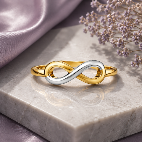 Ariel Two Tone Adjustable Ring