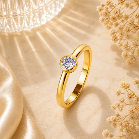 Frea Silver Diamond Adjustable Ring