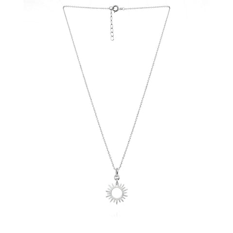 Anna Sterling Silver Sun Pendant