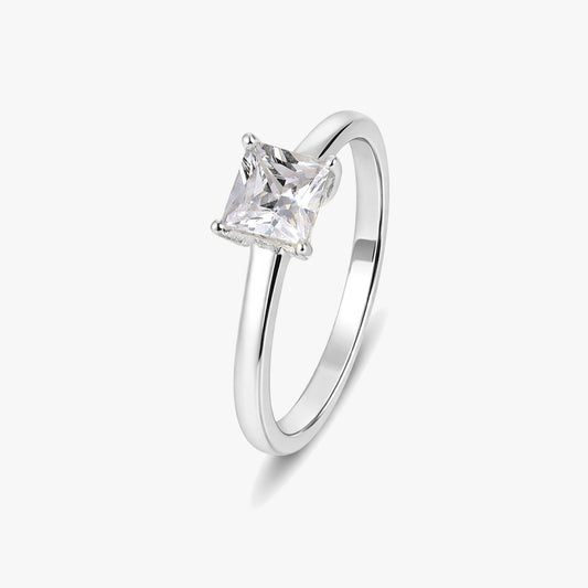 Piya Silver Diamond Adjustable Ring