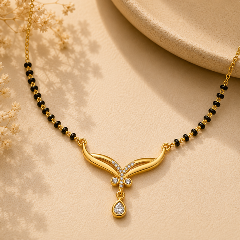 Aiko Silver Mangalsutra