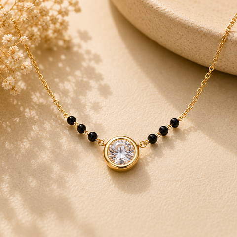 Cova Silver Mangalsutra