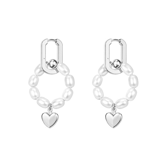 Eli Silver Pearl Earrings