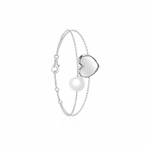 Tira Silver Pearl Bracelet