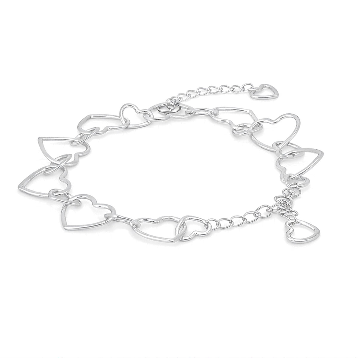 Maria Silver Heart Bracelets