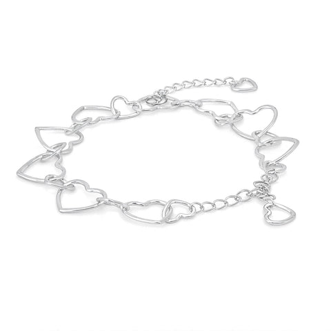 Maria Silver Heart Bracelets