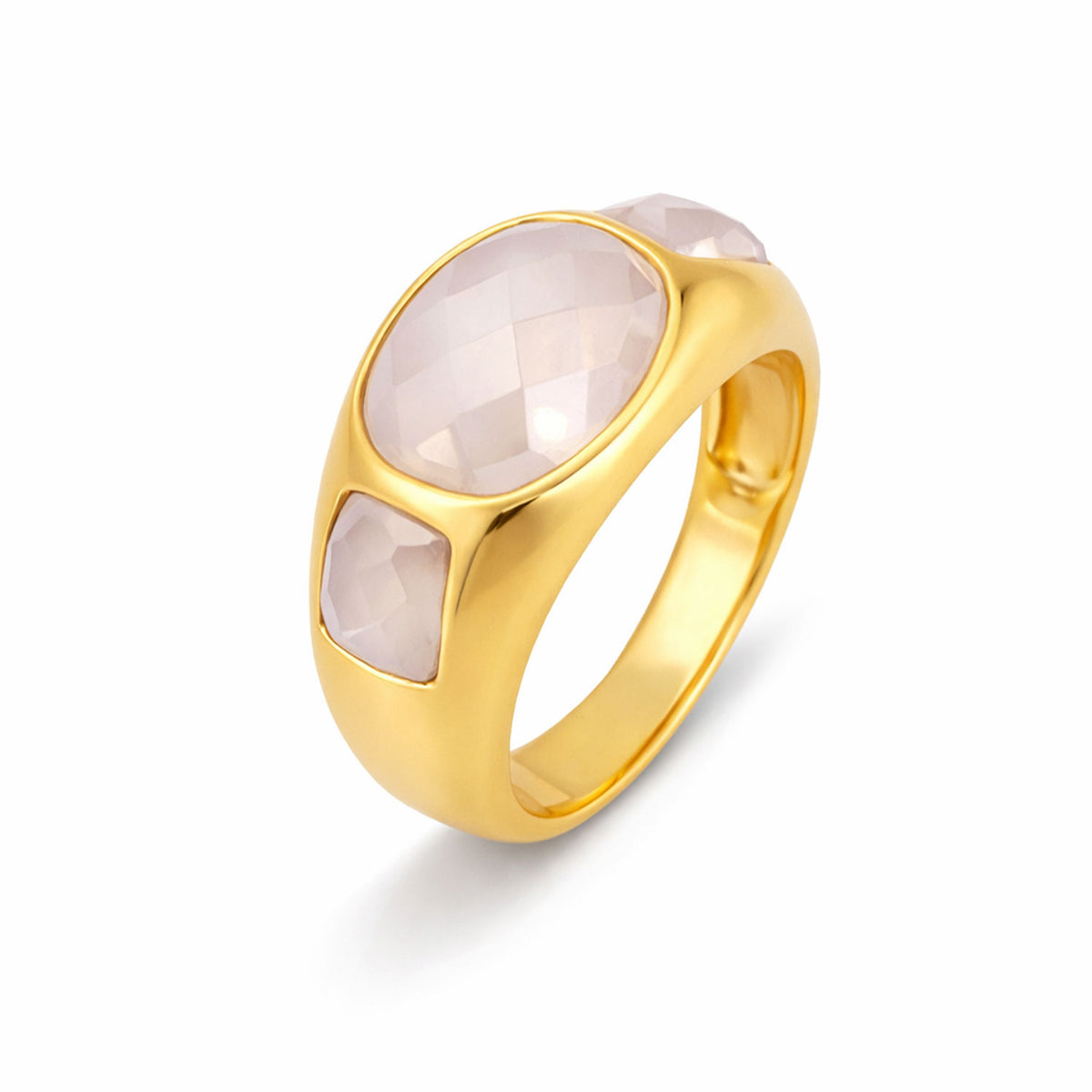 Rosa Silver Adjustable Ring