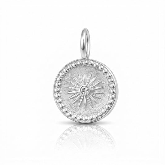 Kim Silver Crystal Pendant