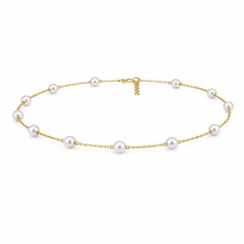 Mavi Silver Pearl Anklet