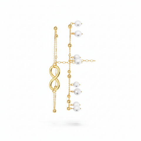 Eimi Silver Pearl Anklet