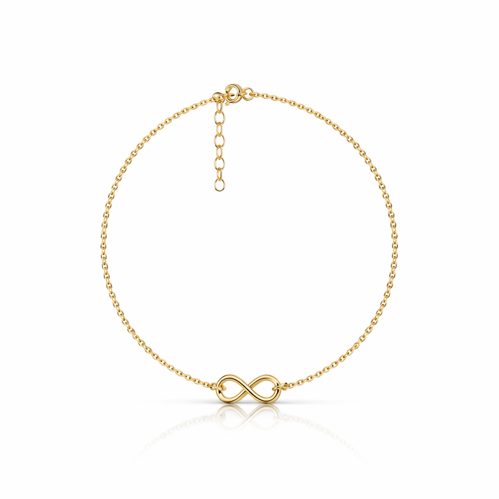 Mira Silver Infinity Anklet