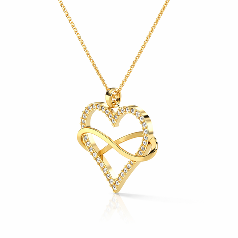 Lyra Silver Zirconia Necklace