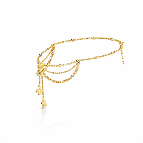 Bysa Silver Butterfly Anklet