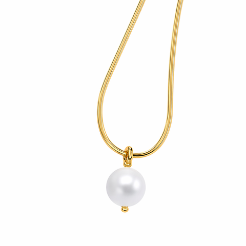 Zuri Silver Pearl Necklace