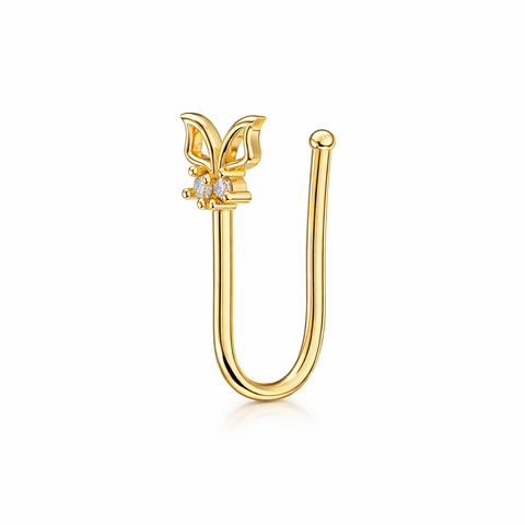 Aqra Silver Nose Pin