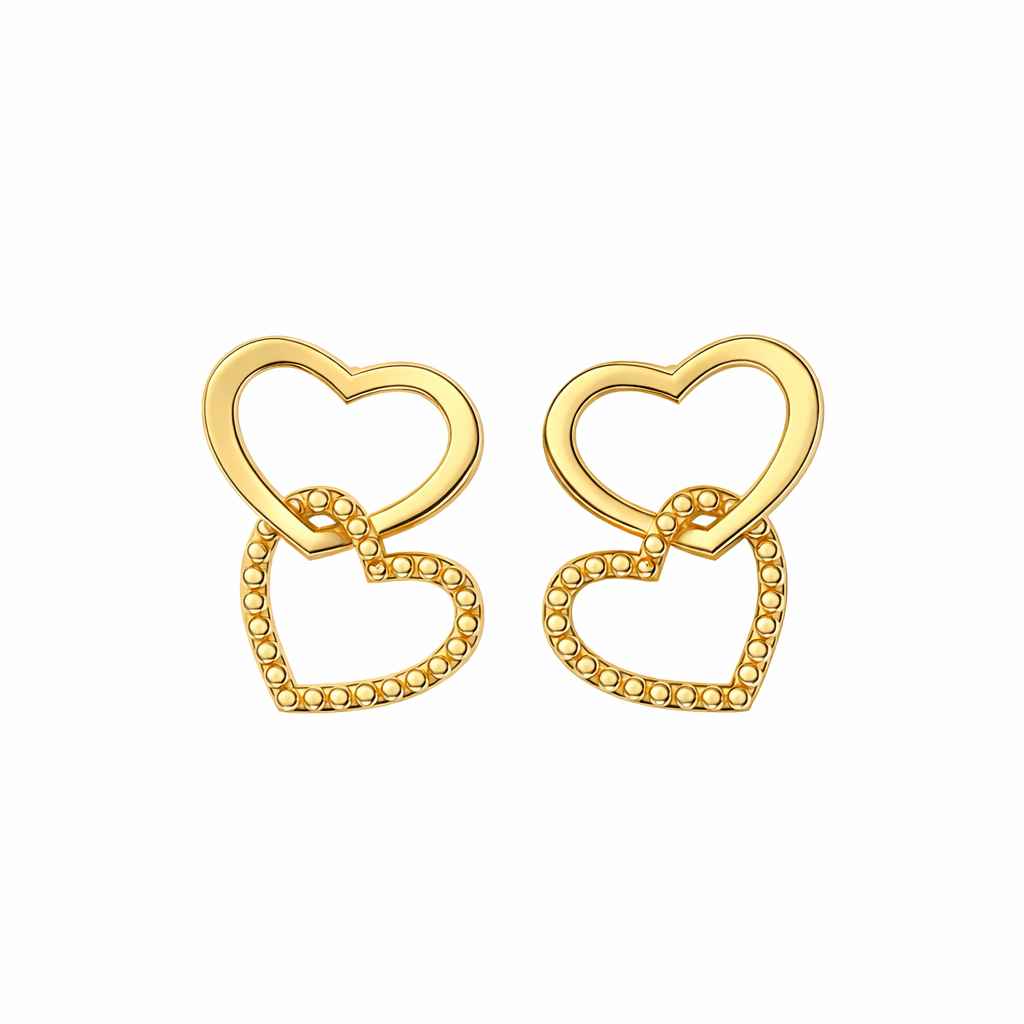 Lira Silver Heart Earrings