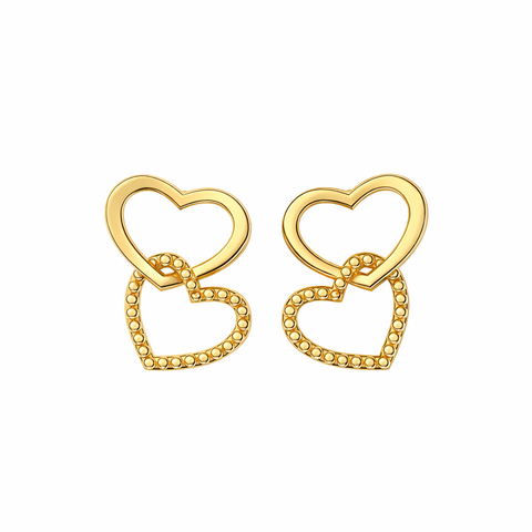 Lira Silver Heart Earrings