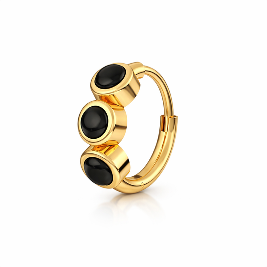 Ayza Silver Nose Pin