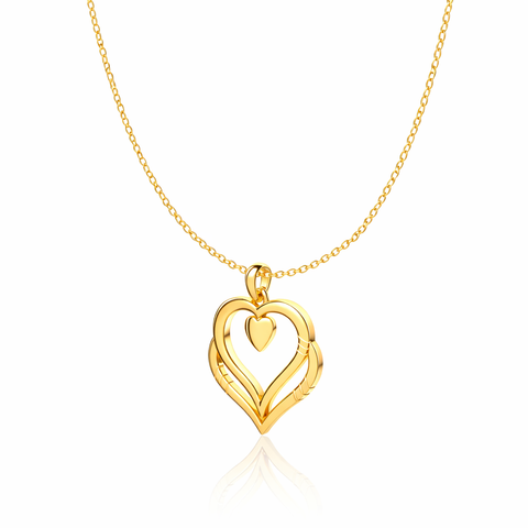 Nova Silver Heart Necklace