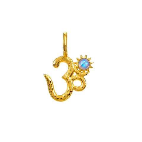 Lucy Silver Moonstone OM Pendant