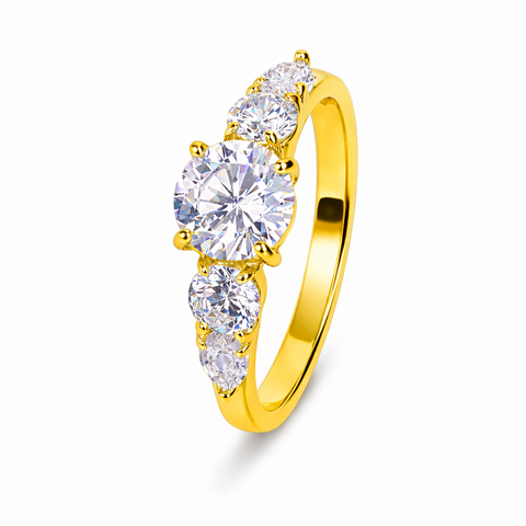 Pia Silver Diamond Adjustable Ring