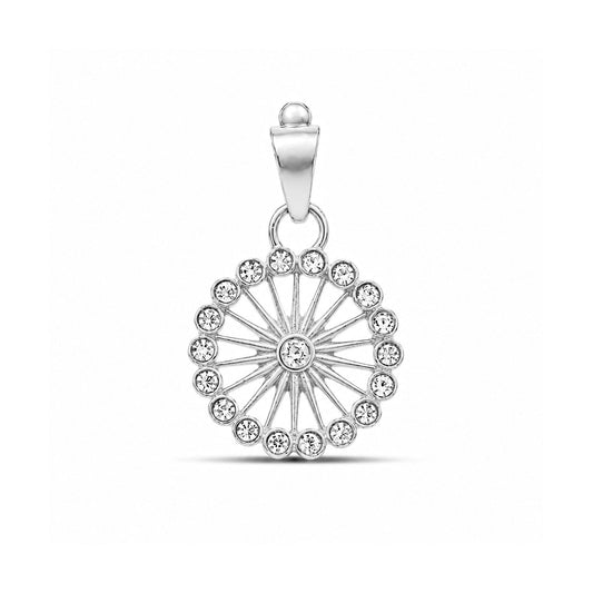 Ava Silver Crystal Pendant