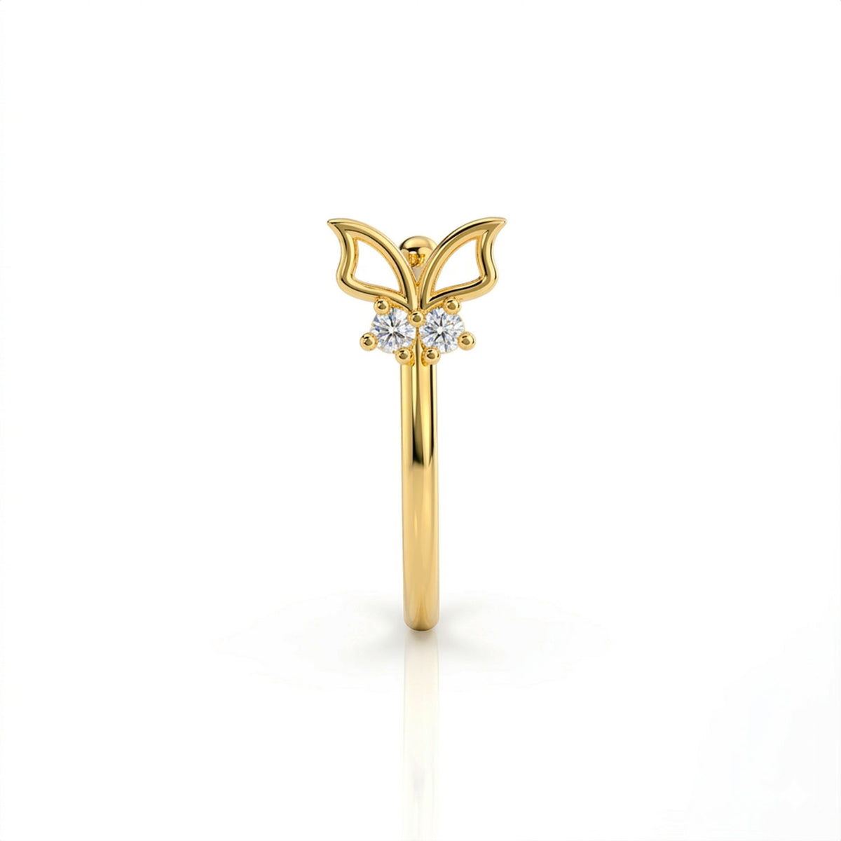 Aqra Silver Nose Pin