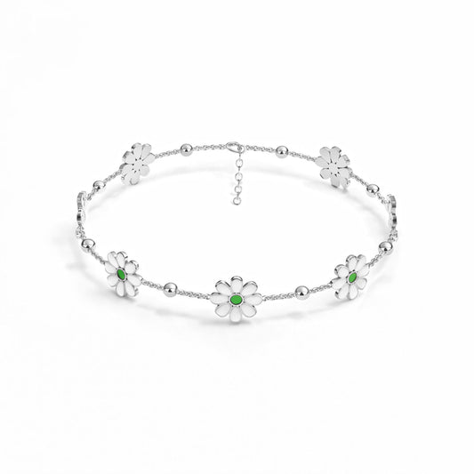 Zia Silver Anklet
