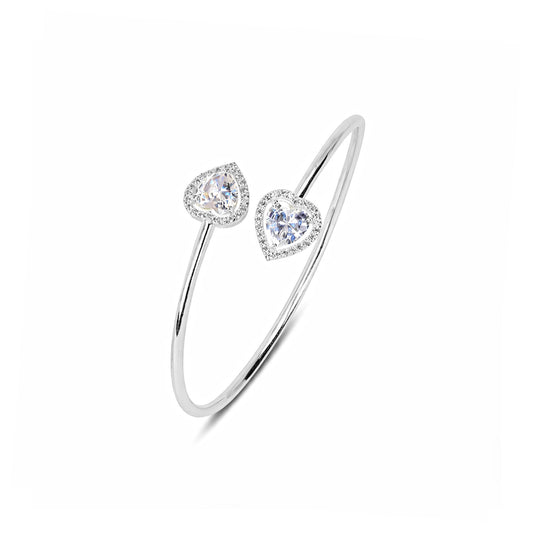 Zia Silver Zirconia Bangle
