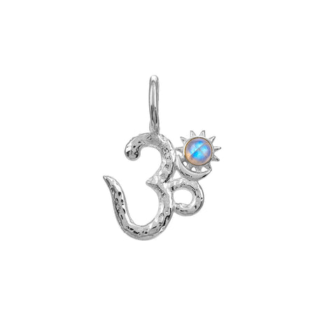 Lucy Silver Moonstone OM Pendant