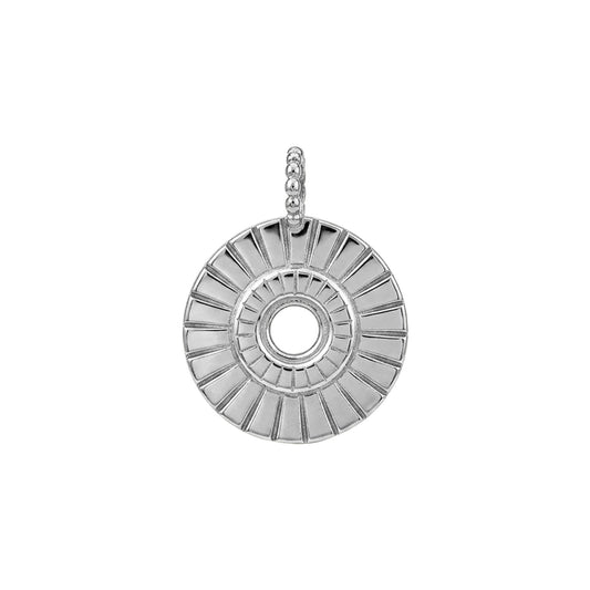 Riya Silver Embossed Pendant
