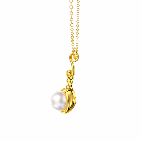 Wren Silver Pearl Necklace