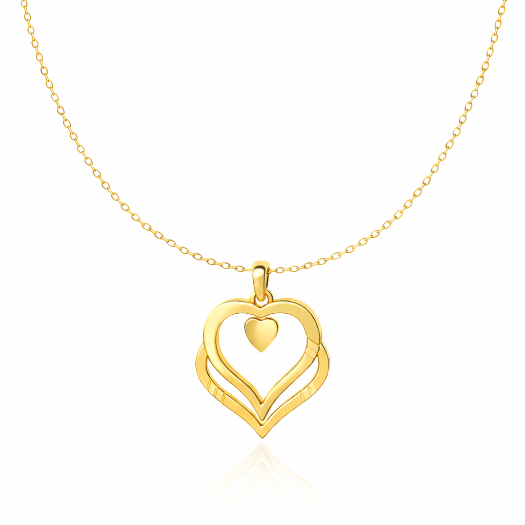 Nova Silver Heart Necklace