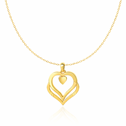 Nova Silver Heart Necklace