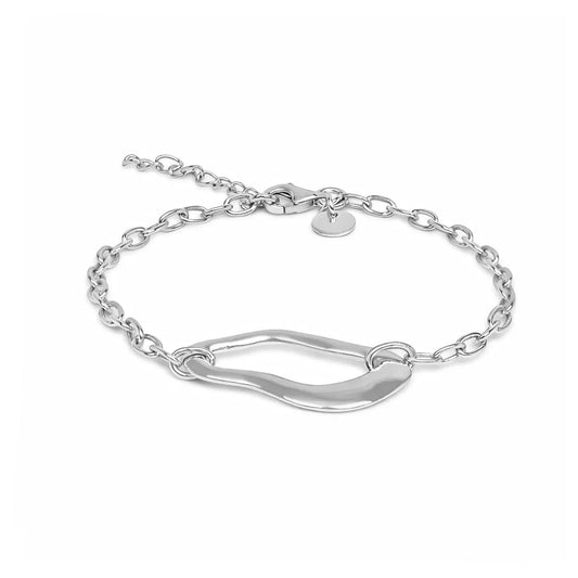 Nyla Silver Organic Bracelets