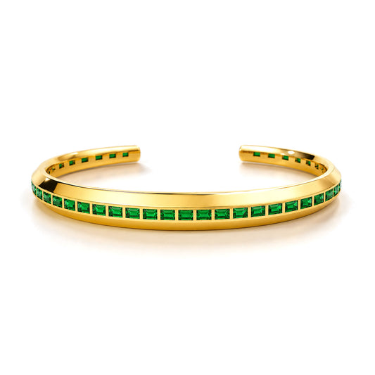 Kite Silver Zirconia Bangle