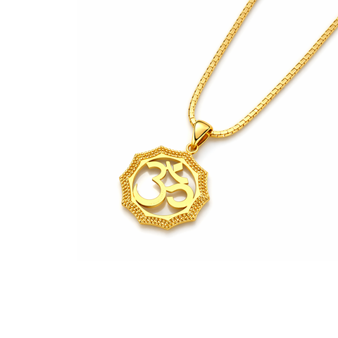 Zeno Silver OM Necklace