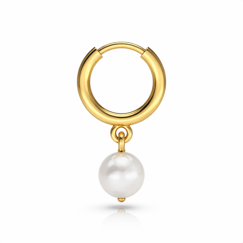 Bina Silver Synthetic Pearl Earrings